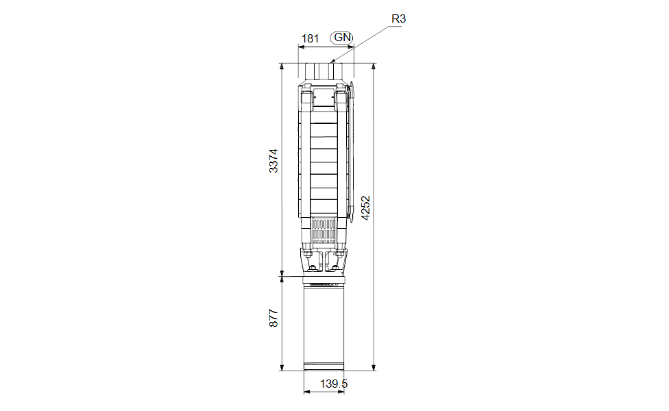GRUNDFOS Unterwasserpumpe SP 17-45 Nr. 12A56945