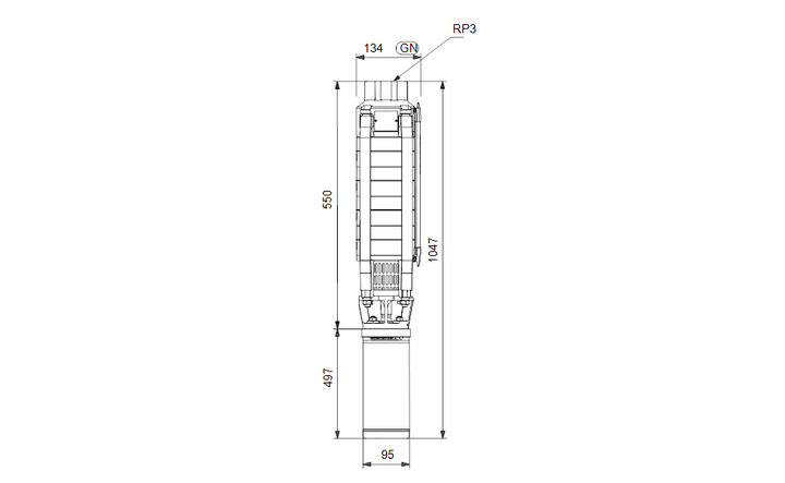 GRUNDFOS Unterwasserpumpe SP 30-3 Nr. 13A01903