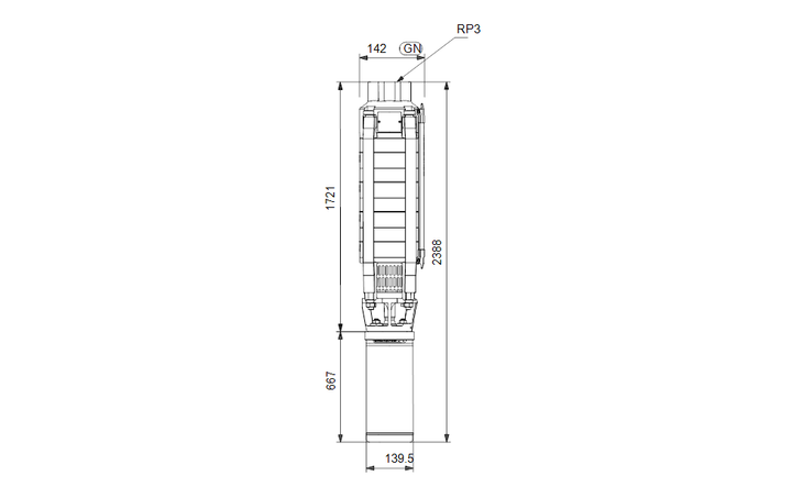 GRUNDFOS Unterwasserpumpe SP 30-15 Nr. 13A01915