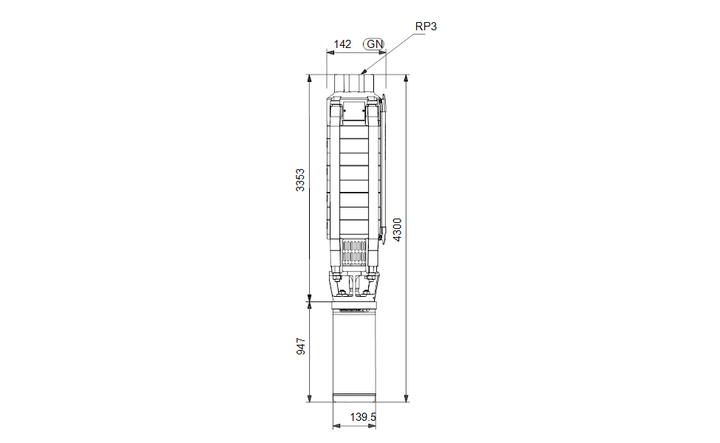 GRUNDFOS Unterwasserpumpe SP 30-32 Nr. 13A01932