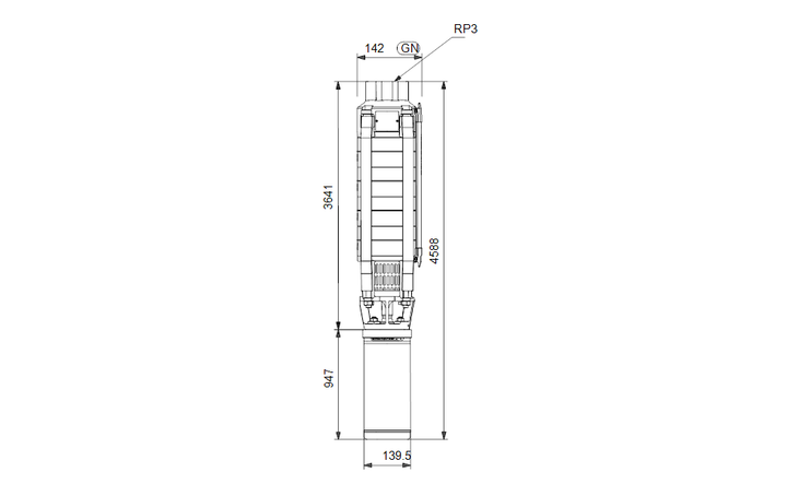 GRUNDFOS Unterwasserpumpe SP 30-35 Nr. 13A01935