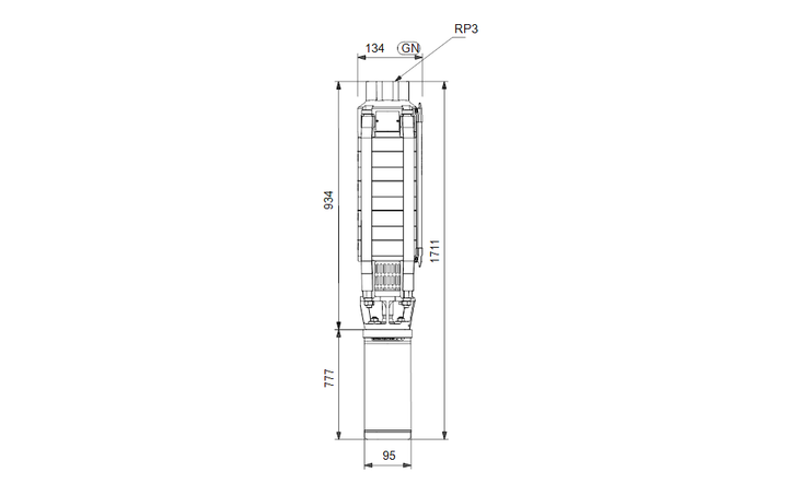 GRUNDFOS Unterwasserpumpe SP 30-7 Nr. 13AA1907