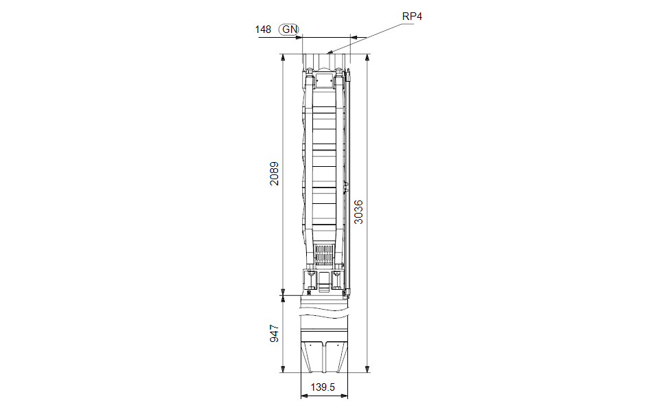 GRUNDFOS Unterwasserpumpe SP 60-16 Nr. 14A01916