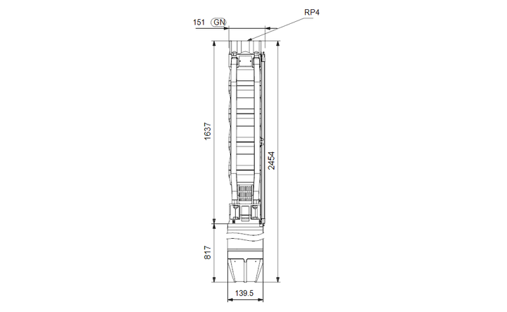 GRUNDFOS Unterwasserpumpe SP 60-12 Nr. 14A16912