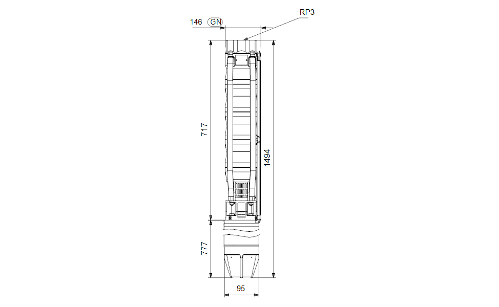 GRUNDFOS Unterwasserpumpe SP 60-4 Nr. 14A21904
