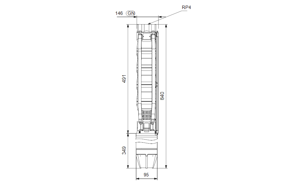 GRUNDFOS Unterwasserpumpe SP 46-2BB Nr. 15A019D2