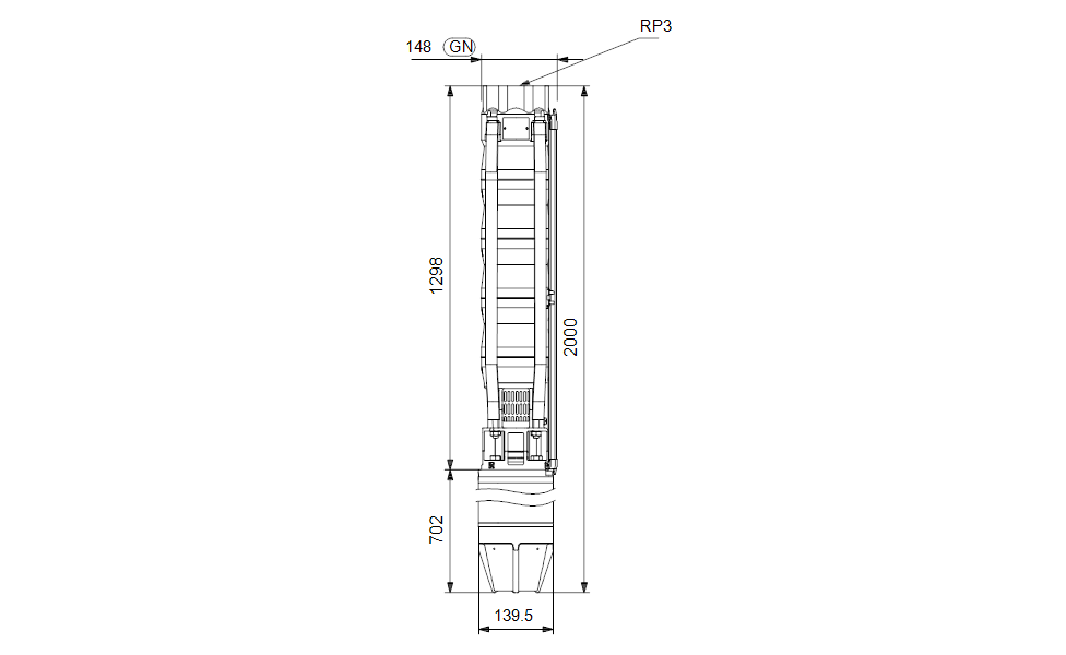 GRUNDFOS Unterwasserpumpe SP 46-9 Nr. 15A21909