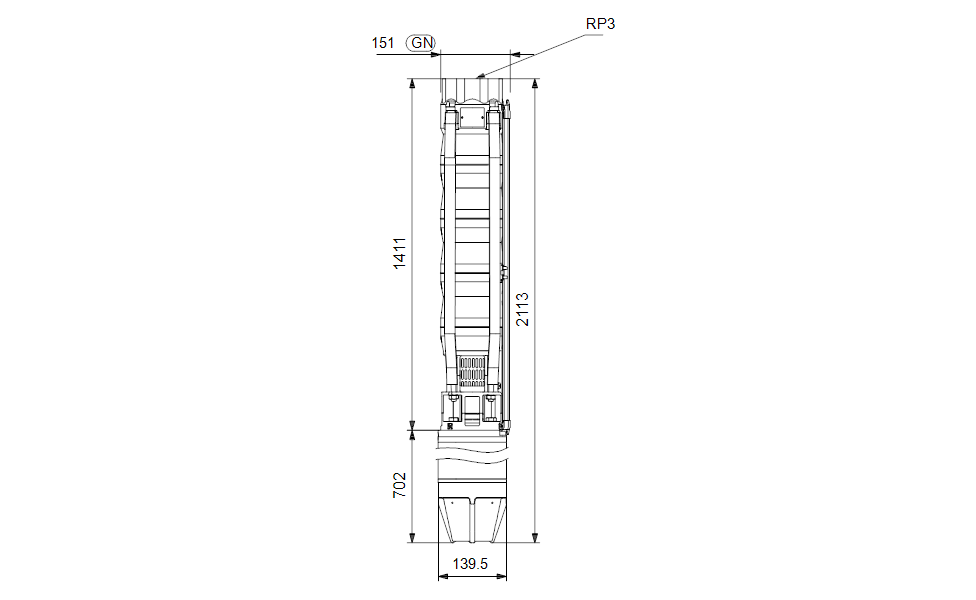GRUNDFOS Unterwasserpumpe SP 46-10 Nr. 15A36910