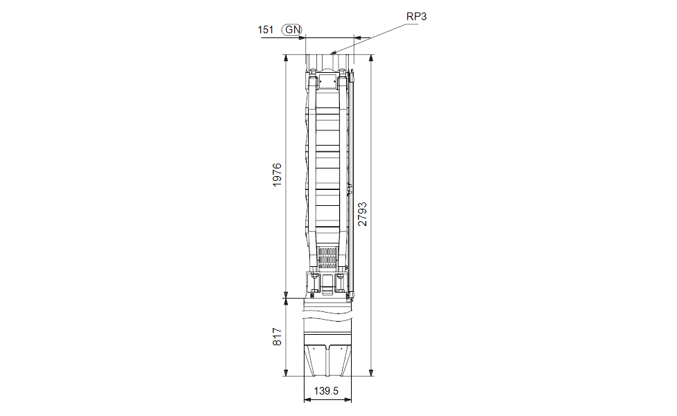 GRUNDFOS Unterwasserpumpe SP 46-15 Nr. 15A36915