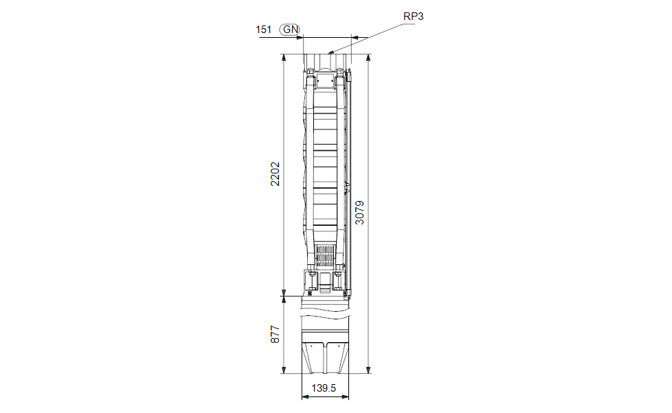 GRUNDFOS Unterwasserpumpe SP 46-17 Nr. 15A36917