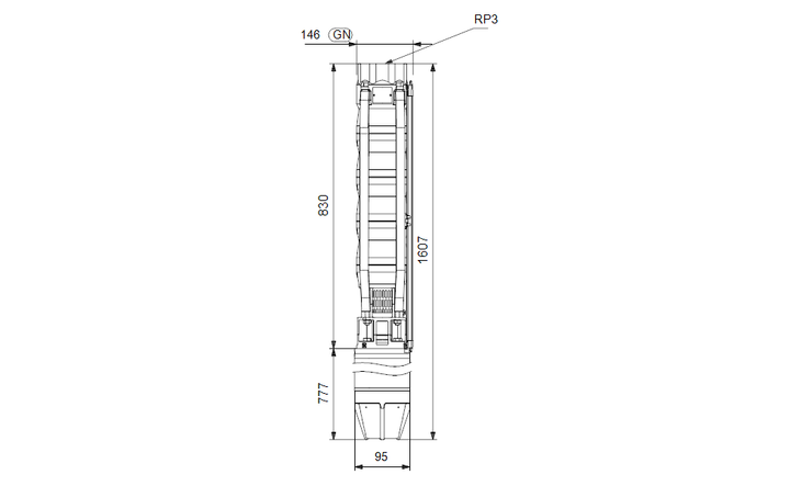 GRUNDFOS Unterwasserpumpe SP 46-5 Nr. 15AC1905
