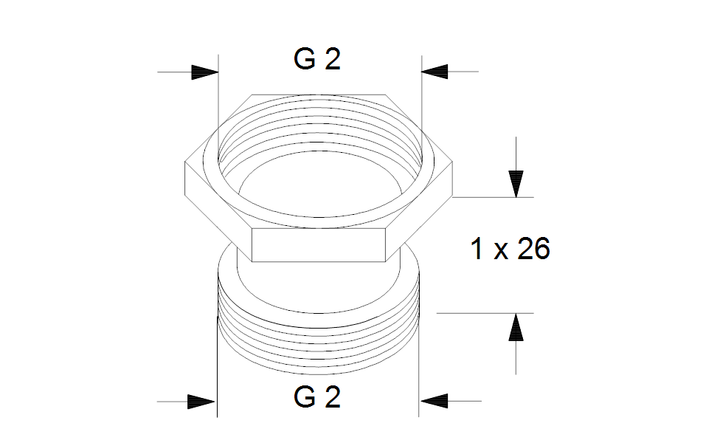 GRUNDFOS Adapter A10 2"x2" PN 10 Nr. 535049