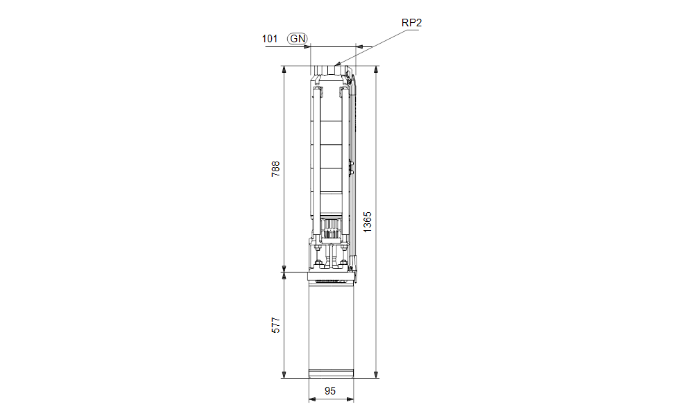 GRUNDFOS Unterwasserpumpe SP 9-11 Nr. 98699024