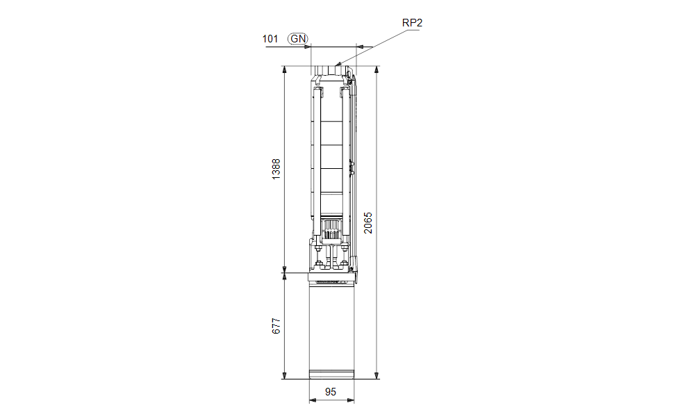 GRUNDFOS Unterwasserpumpe SP 9-23 Nr. 98699060