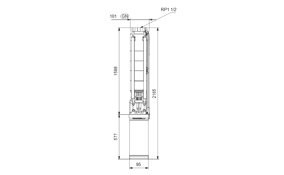 GRUNDFOS Unterwasserpumpe SP 7-27 Nr. 98699183