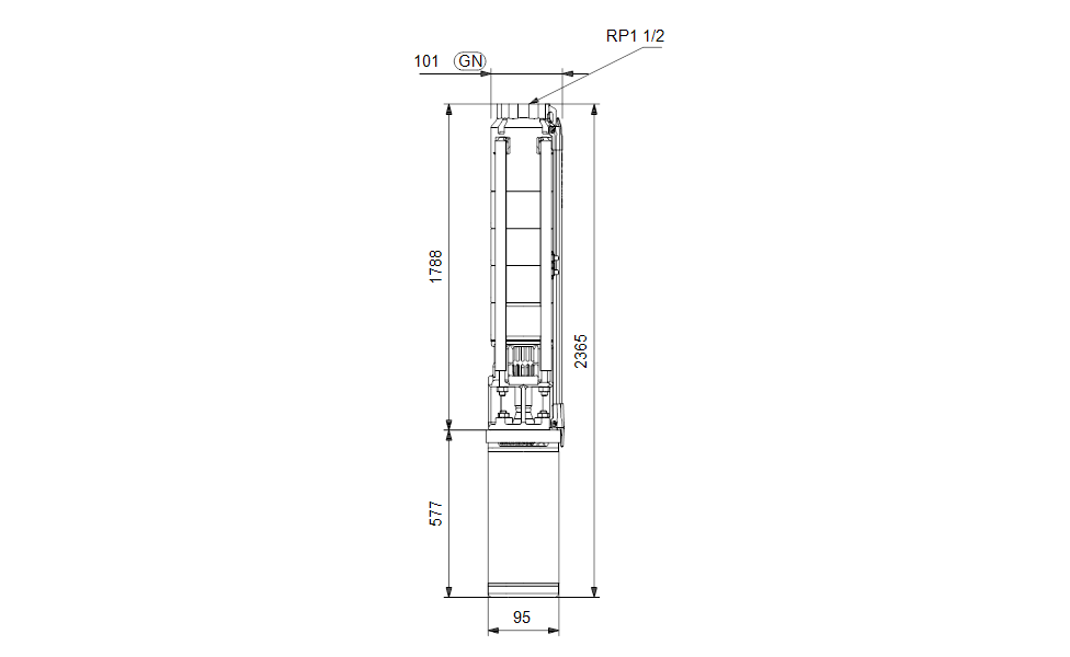 GRUNDFOS Unterwasserpumpe SP 7-31 Nr. 98699184