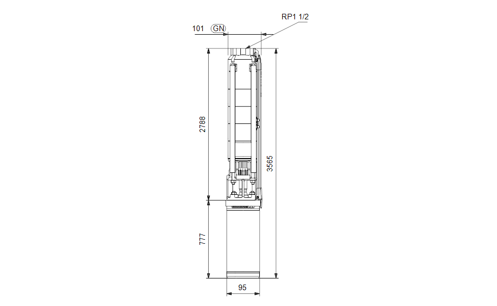 GRUNDFOS Unterwasserpumpe SP 7-51 Nr. 98699198