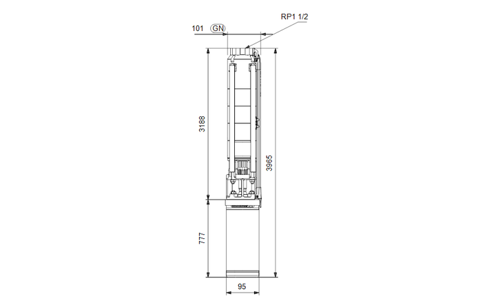 GRUNDFOS Unterwasserpumpe SP 7-59 Nr. 98699199