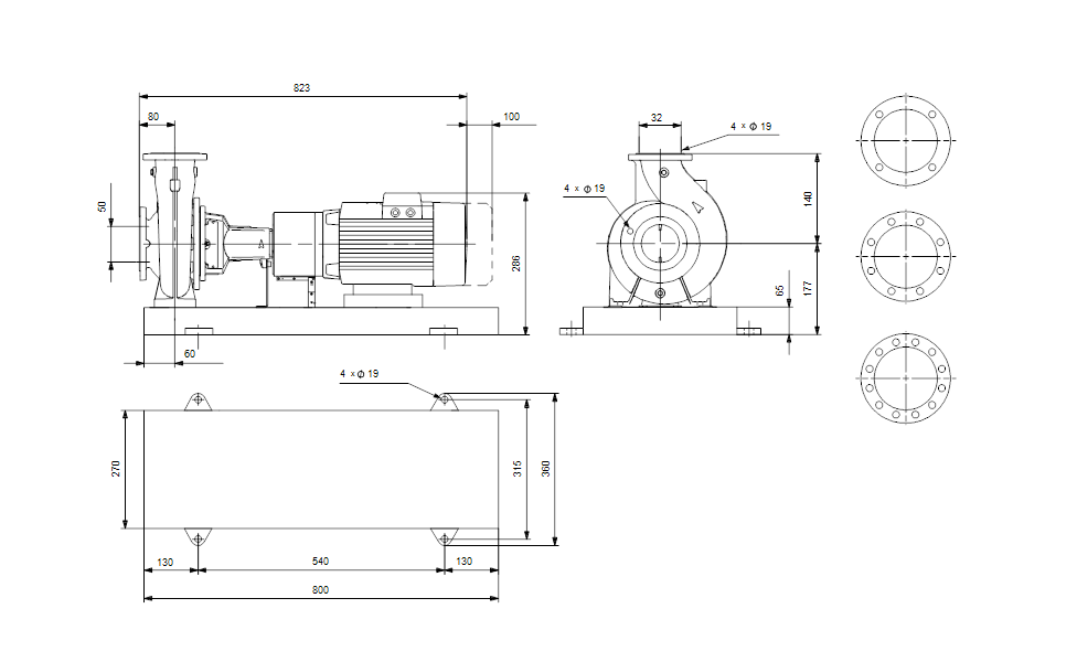 GRUNDFOS Normpumpe NK 32-125/106 AA2F2AESBQQEGW1 Nr. 98973383