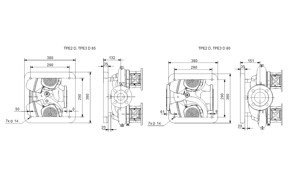 GRUNDFOS Mechanisches Zubehör Grundplatte Art. 99150056