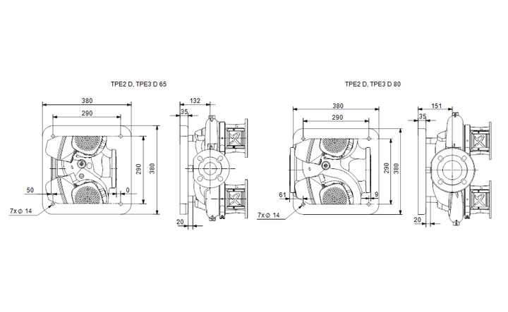 GRUNDFOS Mechanisches Zubehör Grundplatte Art. 99150056