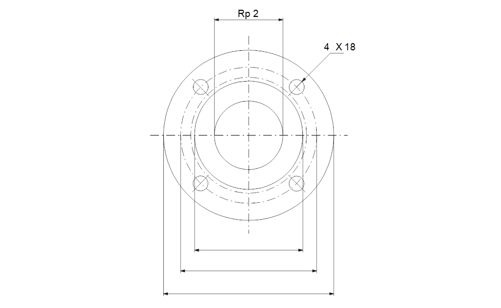 GRUNDFOS Gewindeflansche Art. 00ID7619