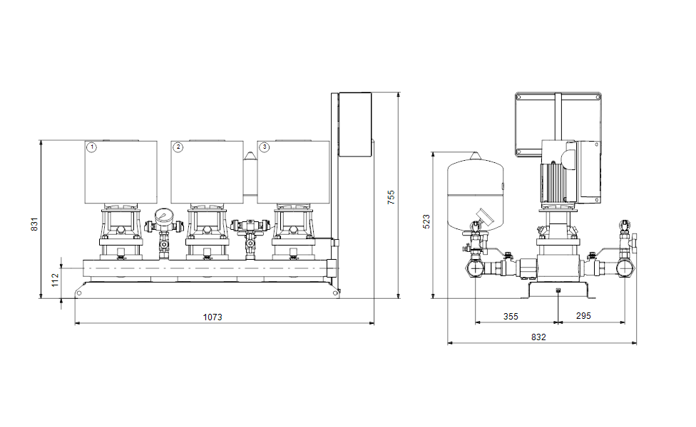 GRUNDFOS Druckerhöhungsanlage HYDRO MULTI-E 3 CRIE 3-15 - Art. 99132931