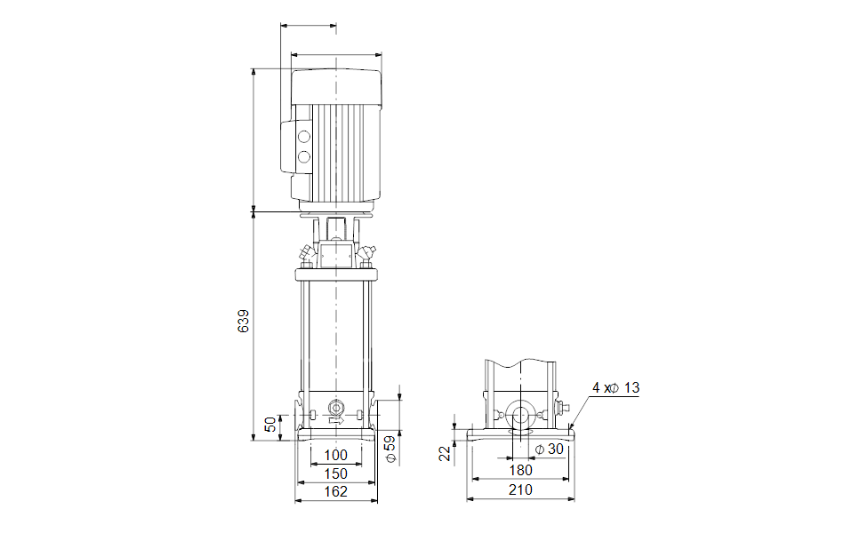 GRUNDFOS Kreiselpumpe CRN 3-27 A-CA-A-V-HQQV - Art. 96514140