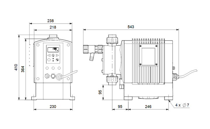 GRUNDFOS Digitale Dosierpumpe DME375-10AR PP/E/C-S-32A2A2F - Art. 95905006