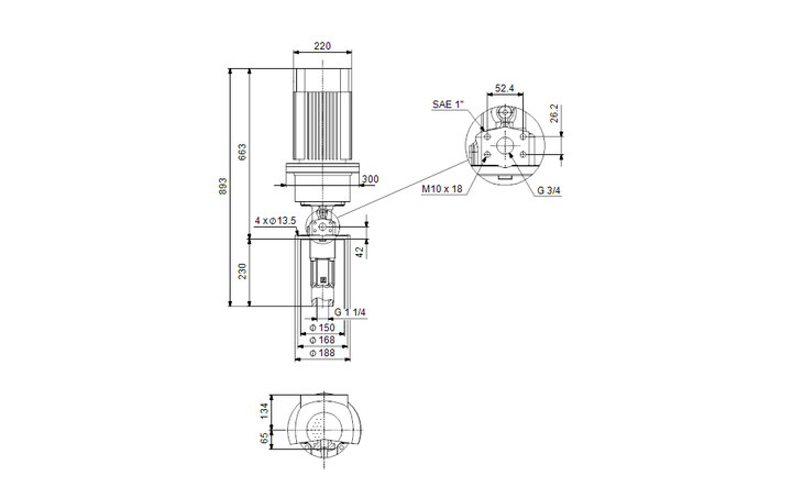 GRUNDFOS Eintauchpumpe MTS 20-60 R46 DQ-T - Art. 99473048
