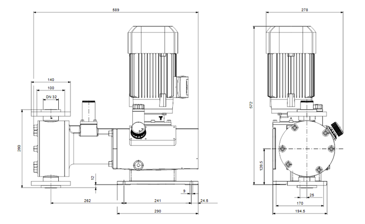 GRUNDFOS Mechanische Dosierpumpe DMH 1150-10 B-SS/V/SS-X-E1C1C1XEMAG - Art. 99587849