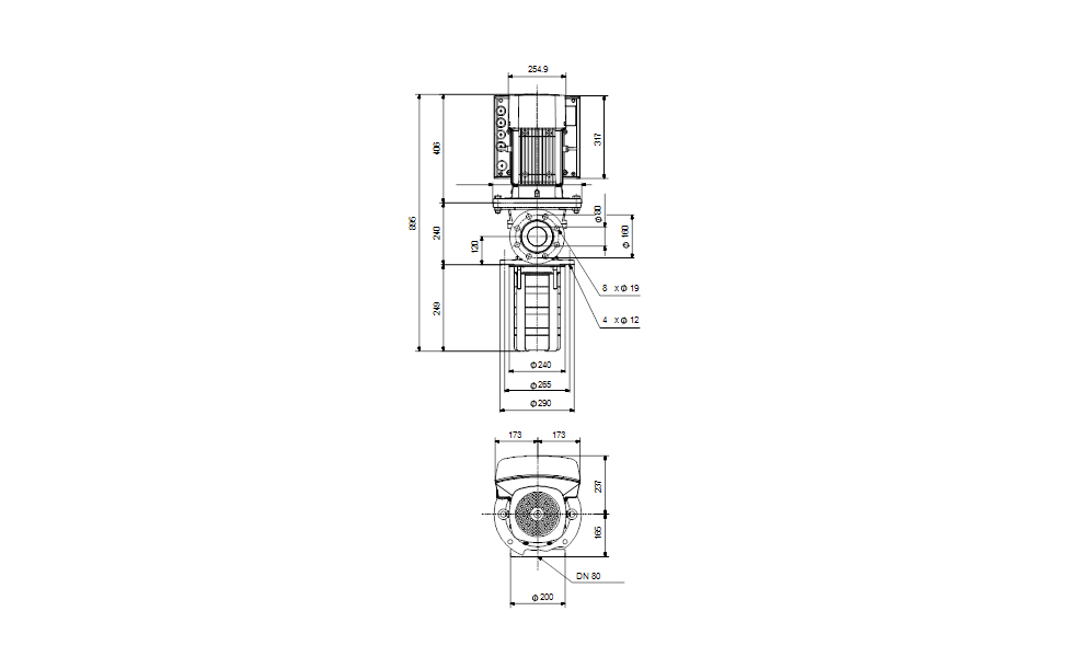 GRUNDFOS Eintauchpumpe MTRE 64-2/2 A-F-A-HUUV - Art. 99068884