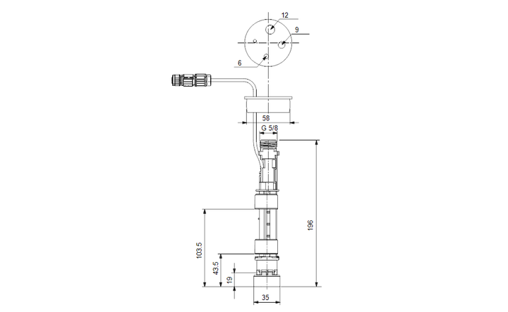  GRUNDFOS Zubehör Dosierpumpen Fußventil 2L-G5/8 PE/T/C U2 - Art. 98070967