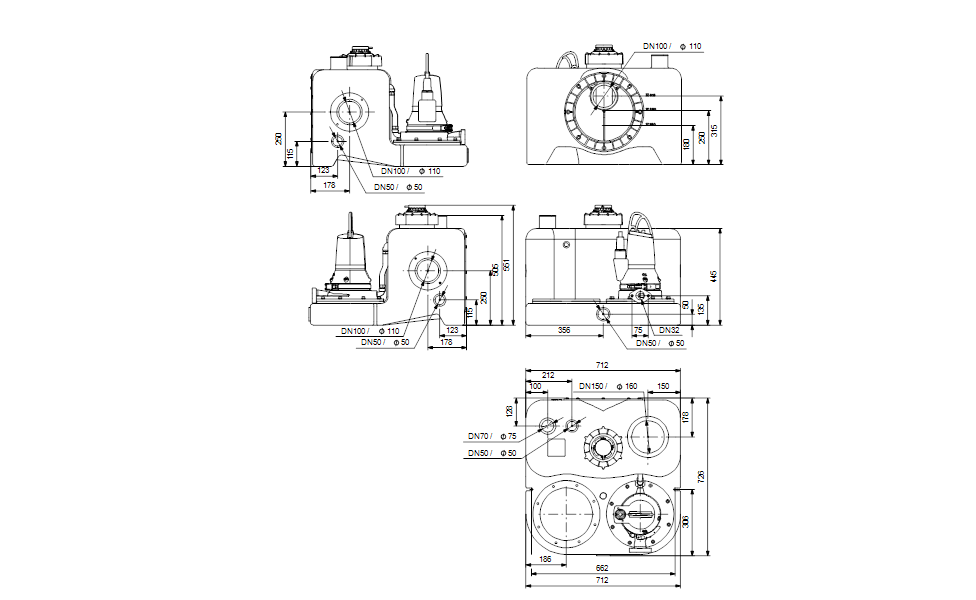 GRUNDFOS Doppelpumpenhebeanlage MOG.15.3.2 - Art. 97901128