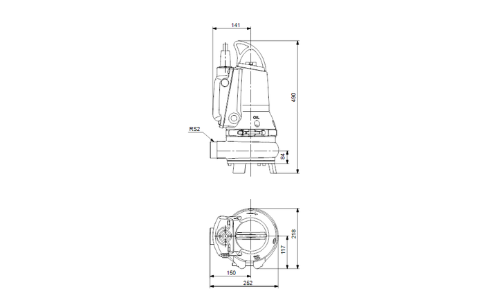 GRUNDFOS Tauchmotorpumpe EF30.50.15.E.EX.2.50B Art. 96878449