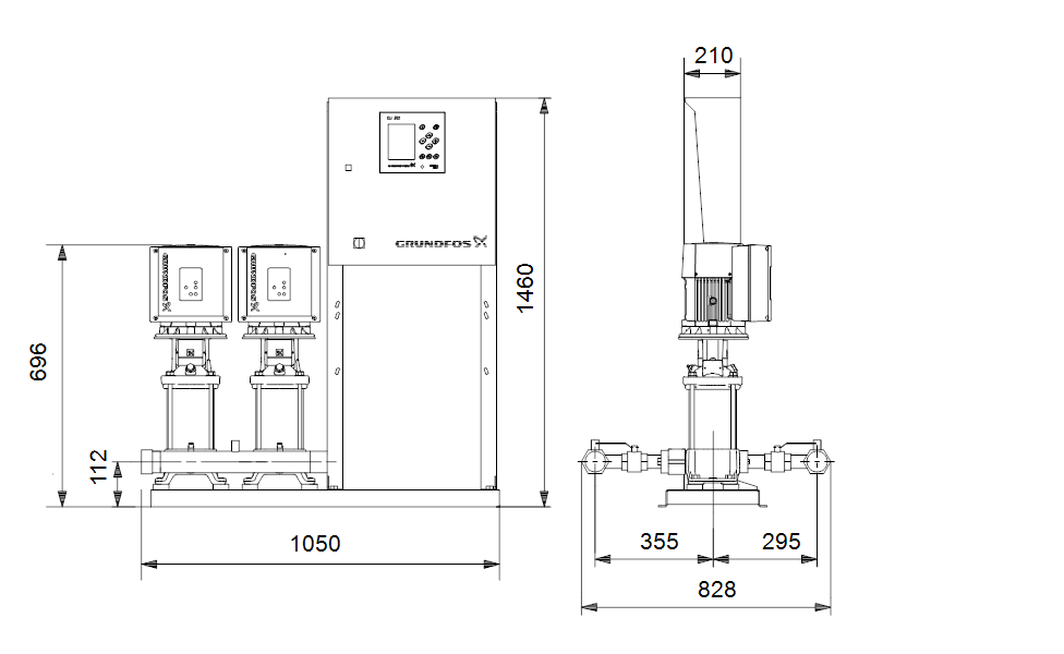 GRUNDFOS Druckerhöhungsanlagen HYDRO MPC-E 2 CRIE5-5 - Art. 99173786