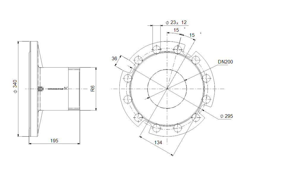 GRUNDFOS Adapter 6"R - PN 16 Art. 170161