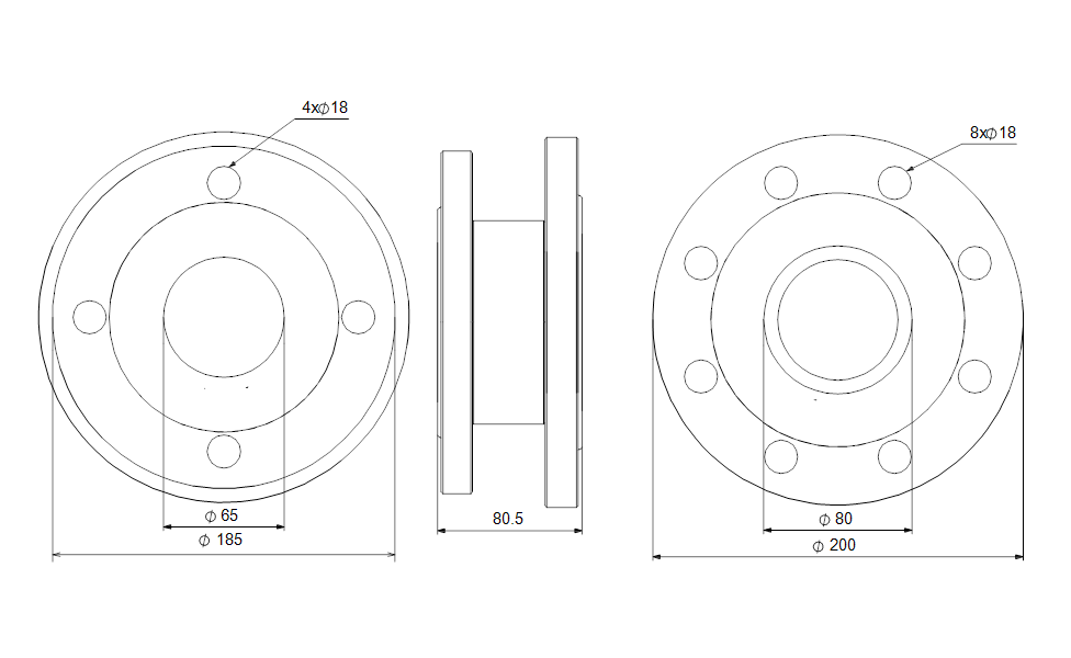 GRUNDFOS  LM/LP->TP exchange set, DN65=>DN80 Art. 96497650
