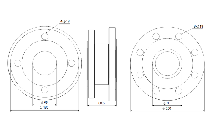GRUNDFOS  LM/LP->TP exchange set, DN65=>DN80 Art. 96497650