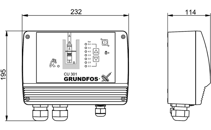 GRUNDFOS Elektrisches Zubehör CU 301 - Art. 96436753