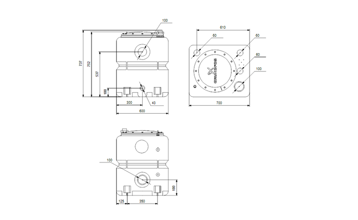 GRUNDFOS Doppelpumpenhebeanlage UNOLIFT.270.40.CC/KP - Art. 97642385