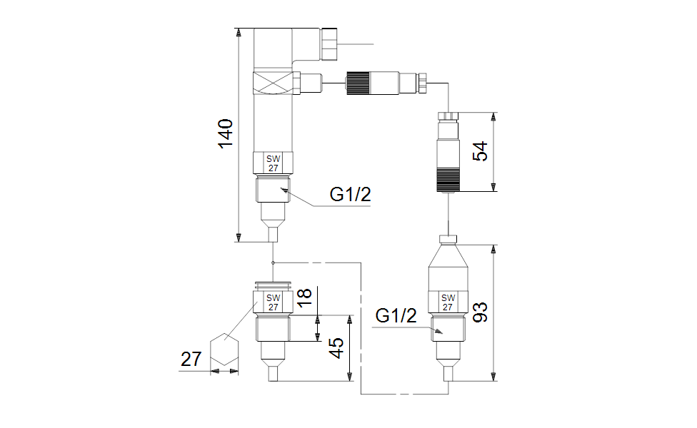 GRUNDFOS Elektrisches Zubehör Differenztemperaturfühler- Art. 96409362
