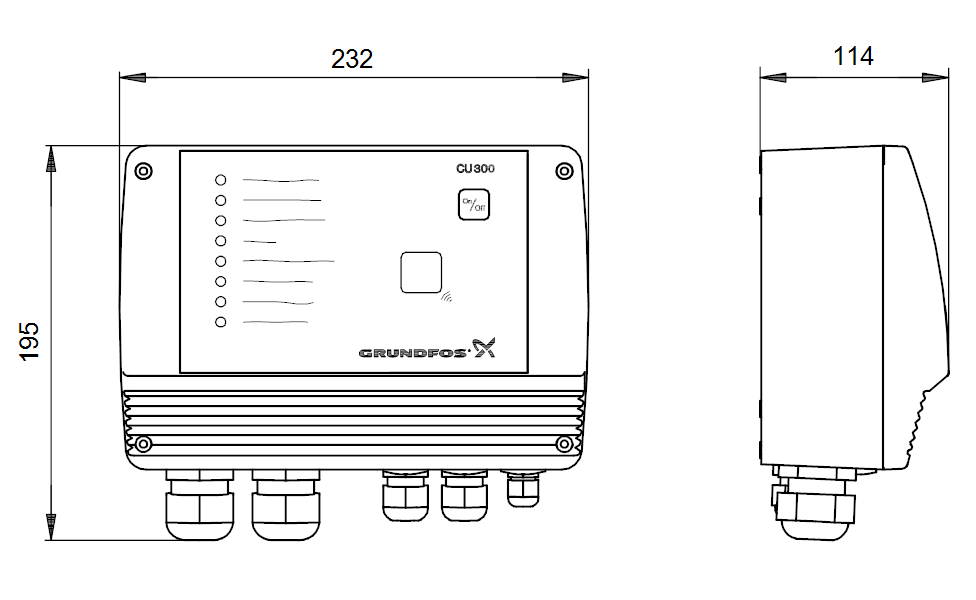 GRUNDFOS Elektrisches Zubehör CU 300 - Art. 96427037