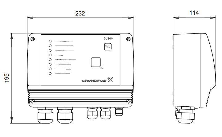 GRUNDFOS Elektrisches Zubehör CU 300 - Art. 96427037