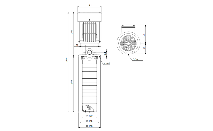GRUNDFOS Eintauchpumpe SPK 4-19/3 A-W-A-AUUV - Art. 3HGH0663
