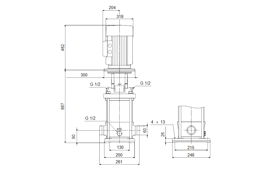 GRUNDFOS Kreiselpumpe CRI 15-10 A-P-A-E-HQQE - Art. 96501931