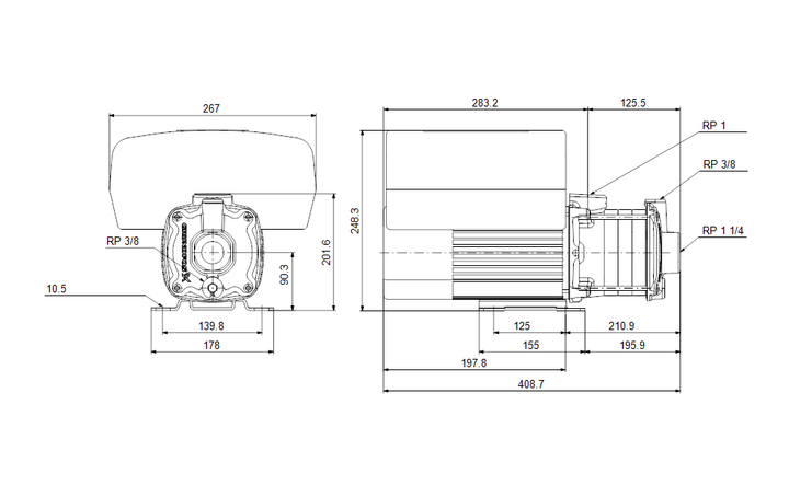 GRUNDFOS Blockpumpe CME 5-5 A-R-A-V-AQQV S-A-D-N - Art. 98396717