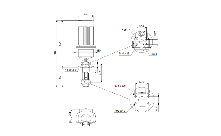 GRUNDFOS Eintauchpumpe MTS 40-60 R46 D8.6-D - Art. 99473319