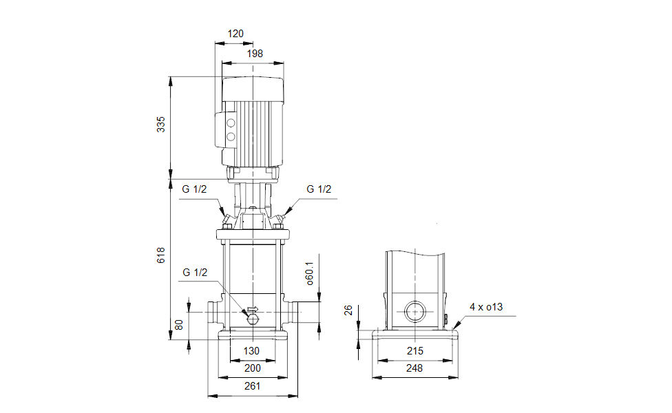 GRUNDFOS Kreiselpumpe CRT 8-8 A-P-A-V-AUUV - Art. 96117237