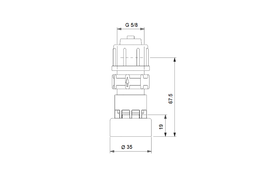 GRUNDFOS Zubehör Dosierpumpen Fußventil NL-G5/8 PE/T/C U2 - Art. 98070952